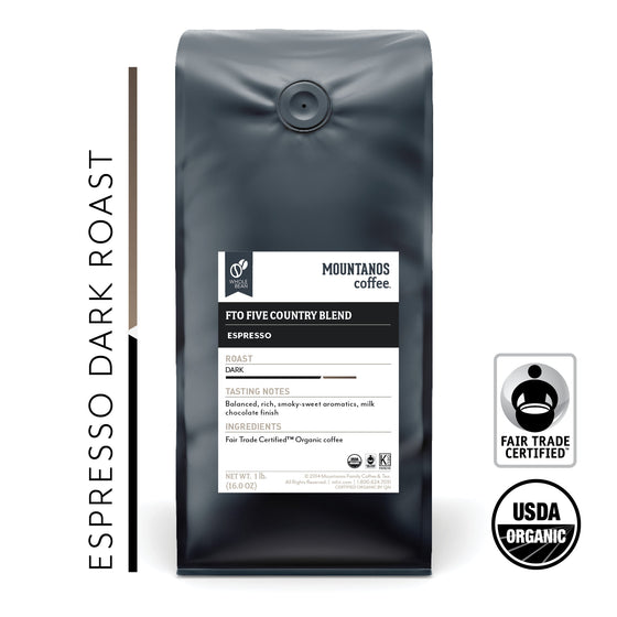 Fair Trade Organic Five Country Blend - Espresso