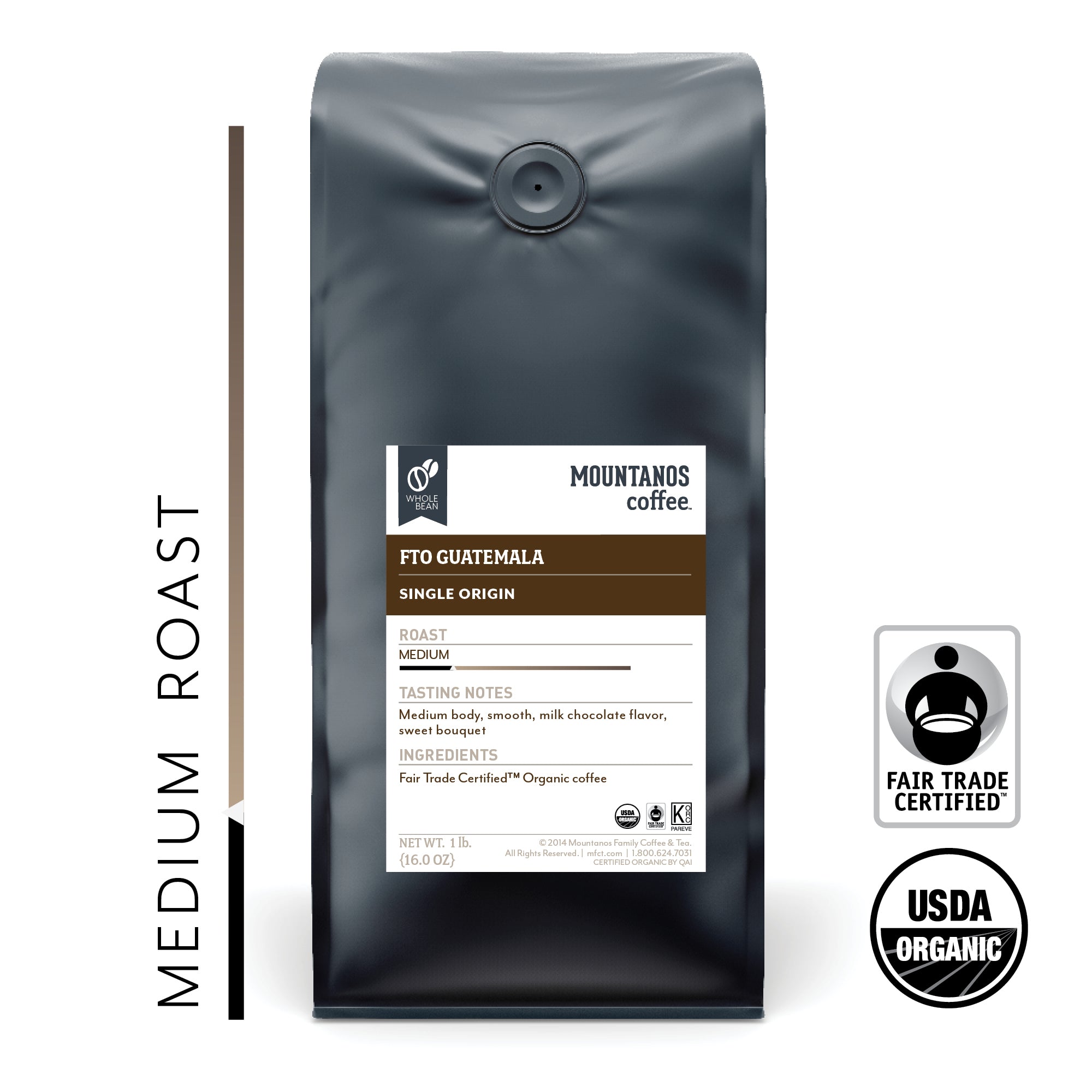 Fair Trade Organic Guatemala - MEDIUM Roast