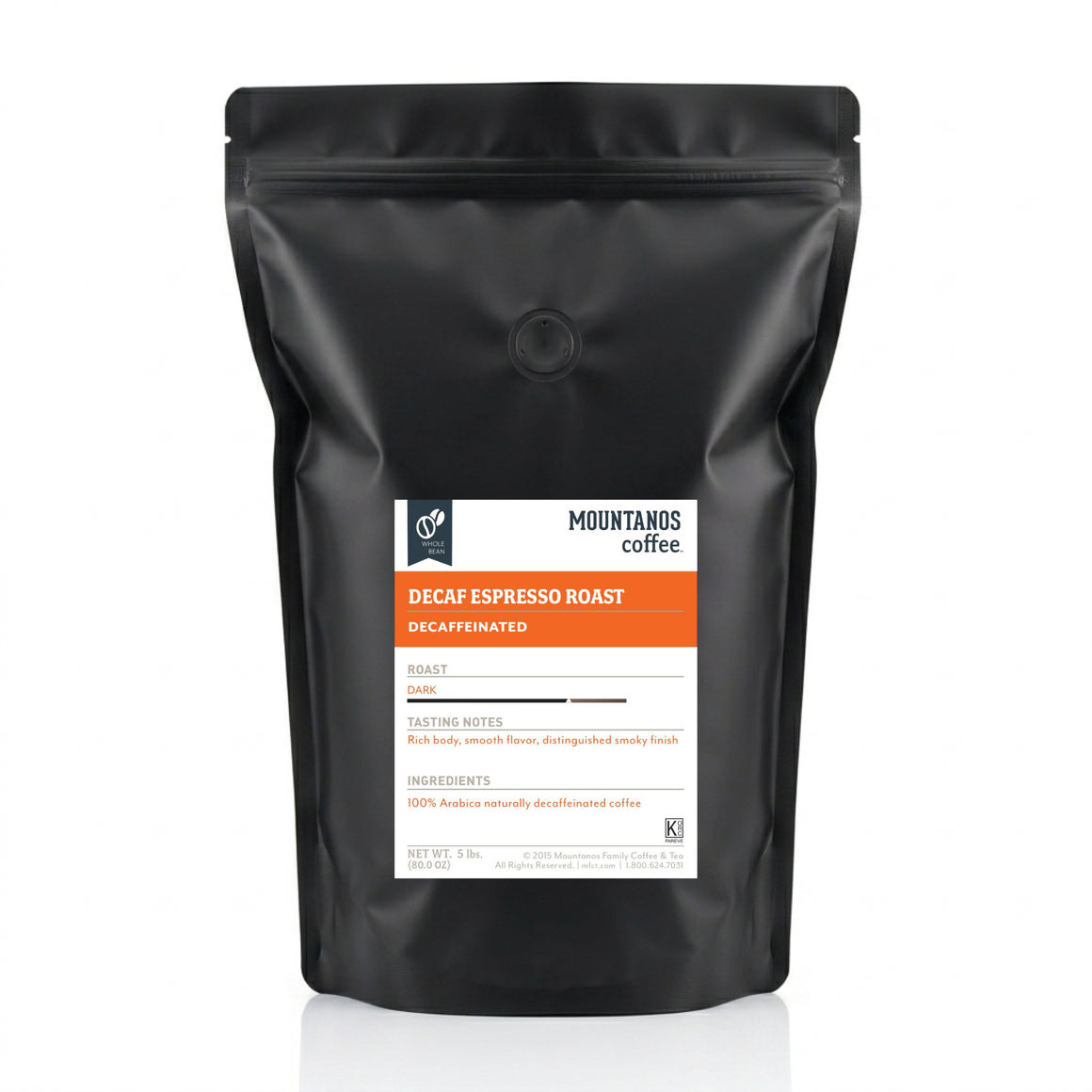 Decaf Espresso Roast - Mountanos Family Coffee and Tea Company