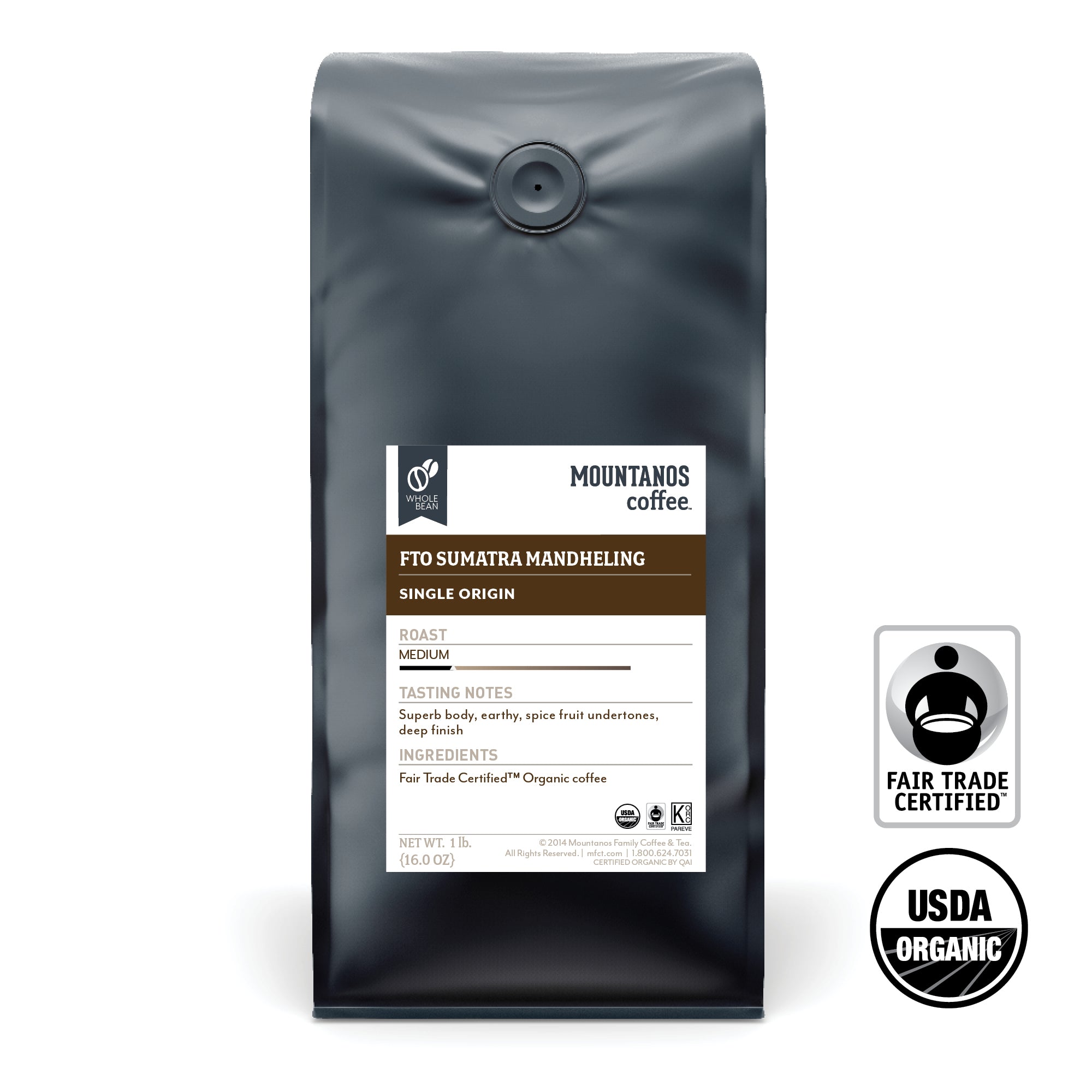 Fair Trade Organic Sumatra Mandheling